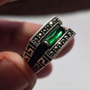 Sterling Greek ring - Size 9